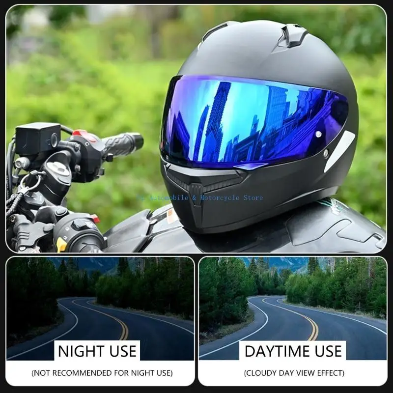 

270E High Performances Motorcycle Visors Wide View Helmets Visors PC Lens for Professional Racings & Trip for HJC C10