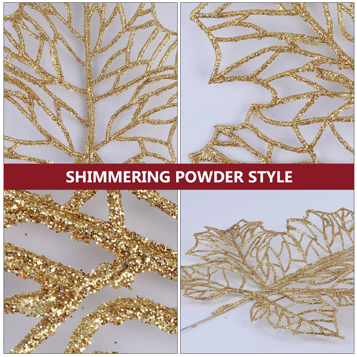 

Simulated Leaf Decoration Fake Maple Leaves Adornments Simulation Delicate Christmas Branch Party Artificial Decorations