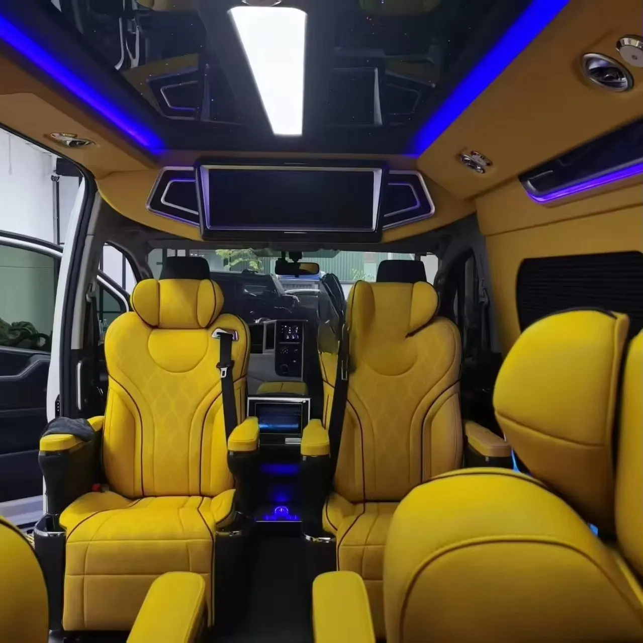 NEW Van Seat Car Interior Upgrade Complete Modification Plan Luxury Accessory Headlight Kit  Hiace Van