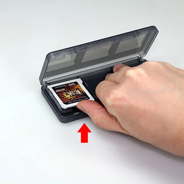 Clear 6 in 1 Game Card Storage Case Cartridge Box for Nintendo 3DS XL LL NDS DSi