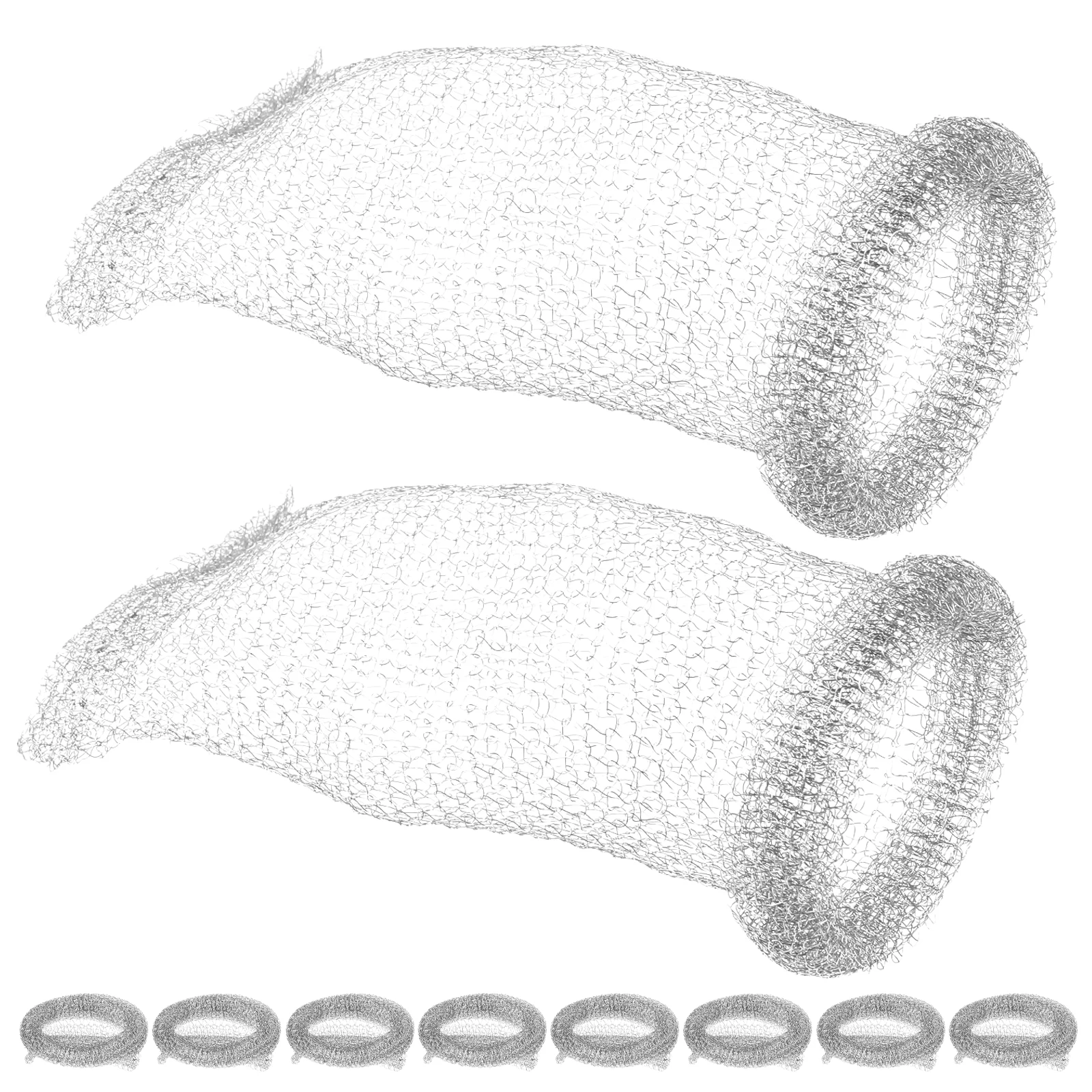 

10Pcs Washing Machine Drain Hose Filter Stainless Steel Lint Catcher Easy Install Lint Traps for Washer Hose Prevent Drain Clogs