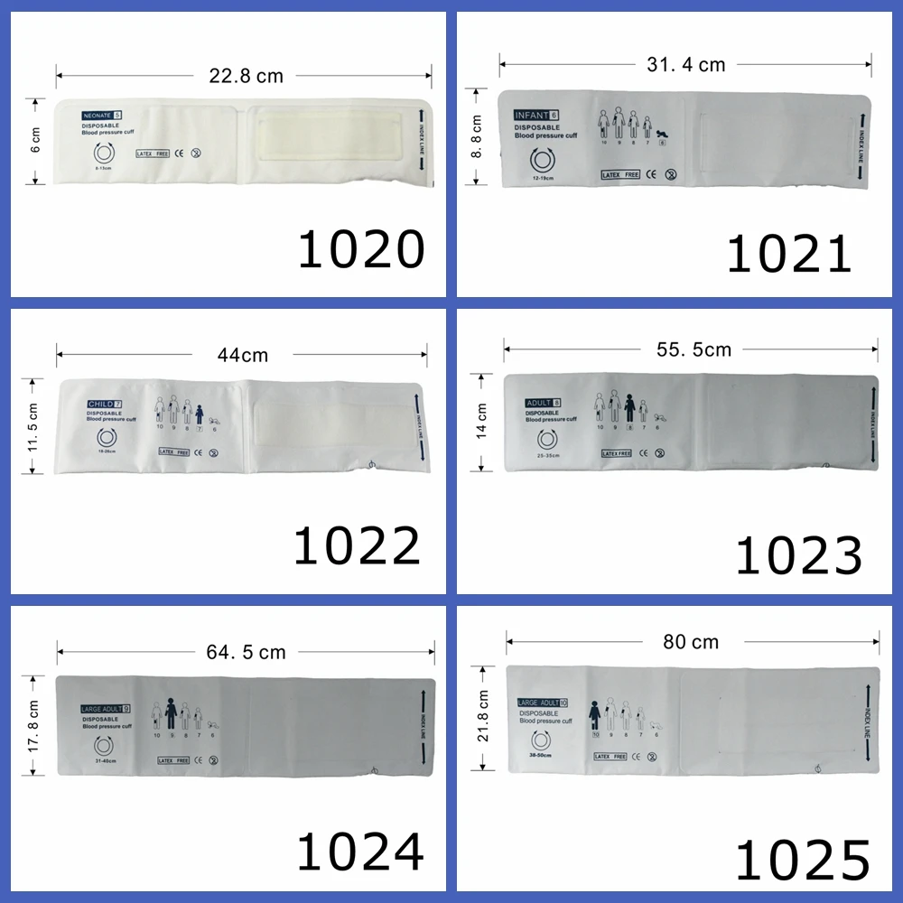 NIBP Blood pressure cuff with double tube for patient monitor machine W/O bladder Non-woven for mindray*s COMEN with connector