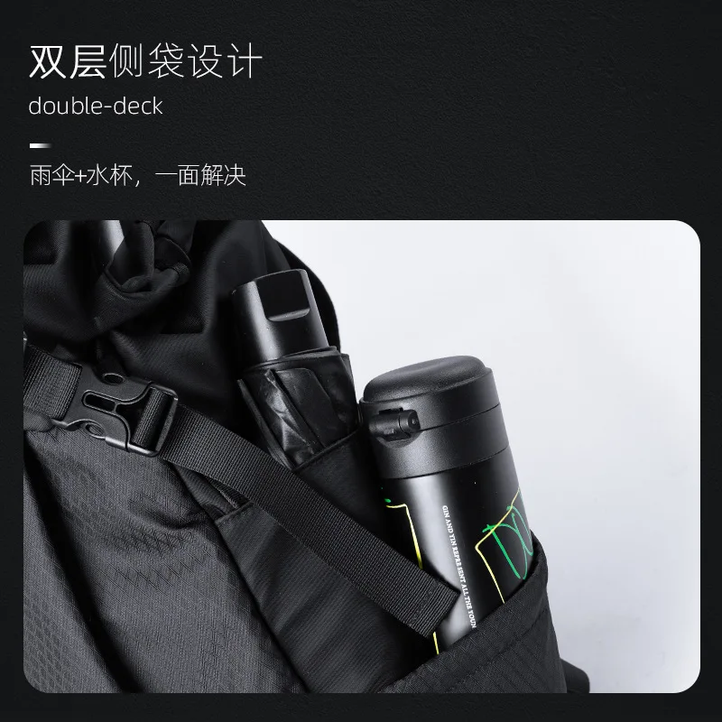 New travel multifunctional ultra large capacity hiking computer bag, fashionable Oxford spinning backpack, urban trend backpack