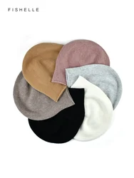 Plain thin wool hat men women warm autumn winter solid color wool cap new beanie adults casual hats christmas gifts