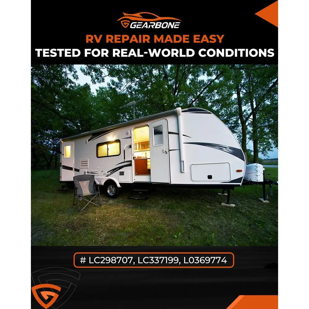 محرك المقبس الكهربائي الخلفي RV متوافق مع Lippert 337199، 113407، 352338، 138445، 369774، 298707، 178562، 162307، Camper Stabi