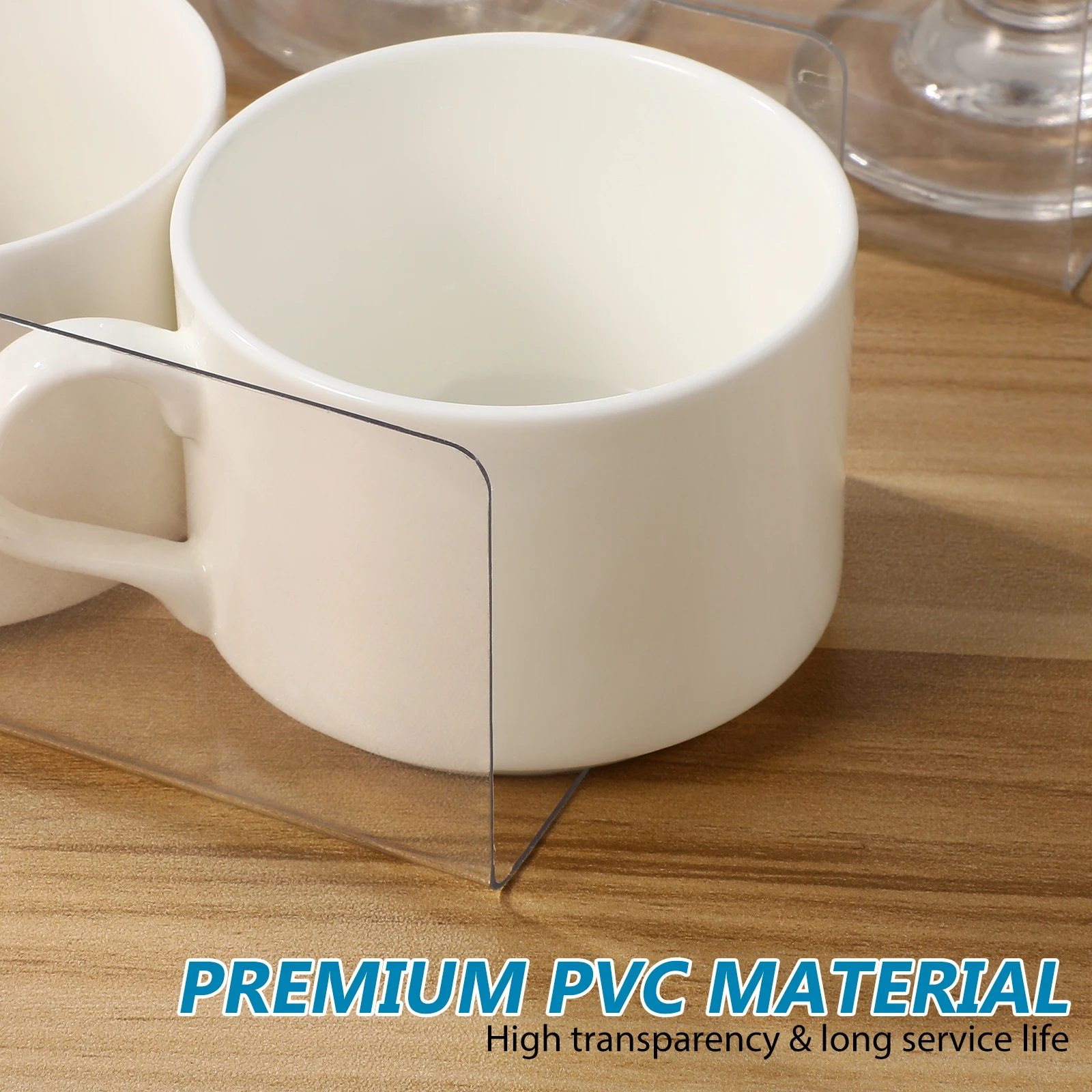 

20pcs L-shaped Separators 12cm PVC Dividers Shelves Transparent Retail Store Supermarket Plastic Neat Storage Organizer