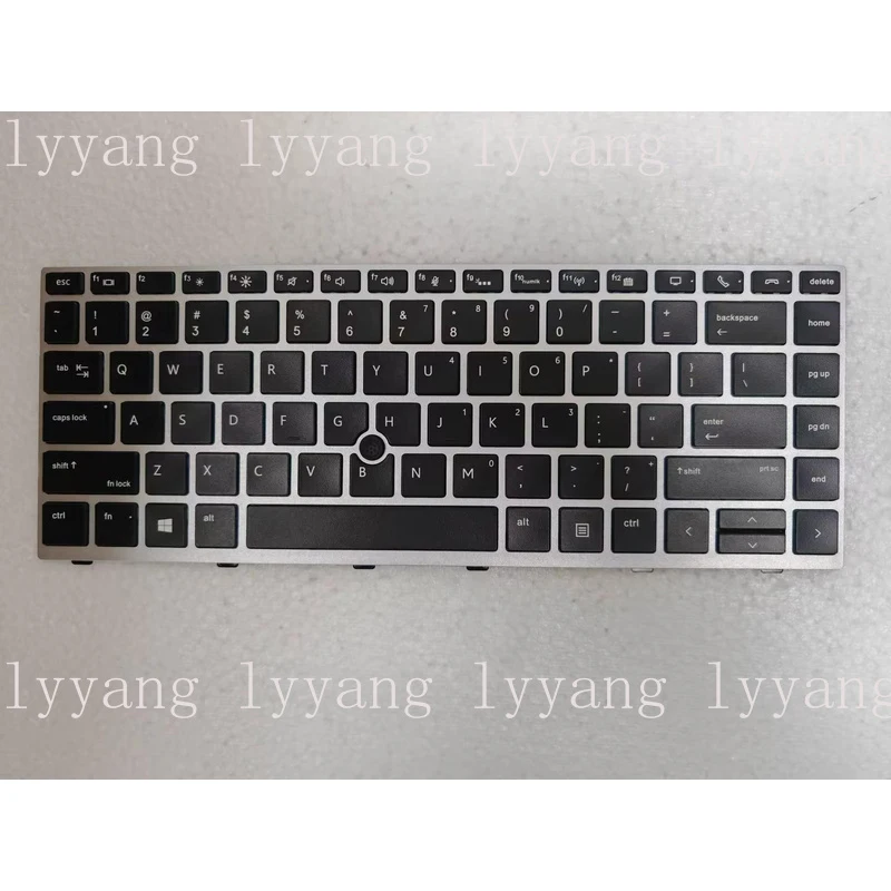 f  For HP ZBook 14u G5 14u G6 Keyboard Backlit pointer Silver frame US