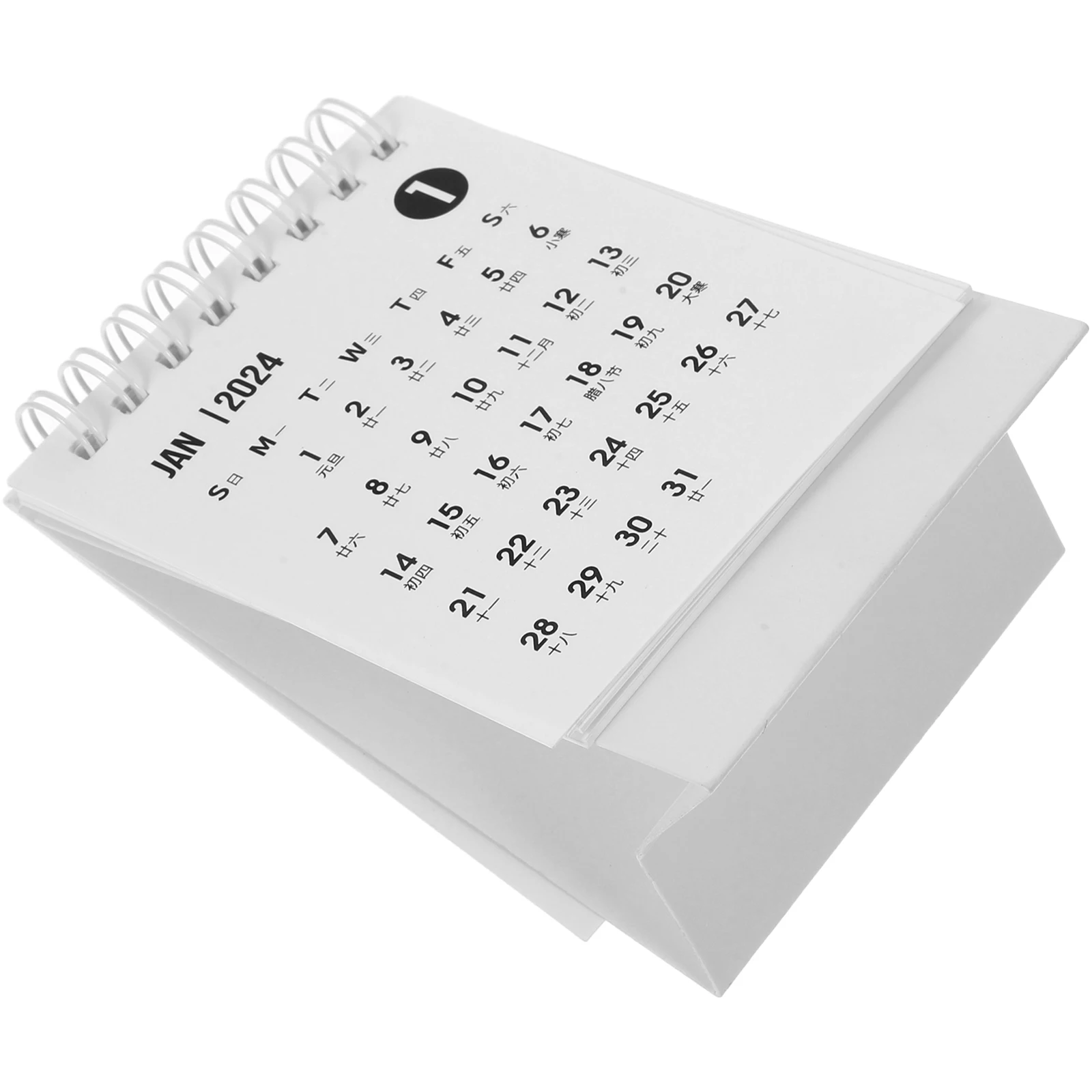 

Mini Desk Calendars 2024 Foldable Standing Table For Home Office Sturdy Paper Small Size Daily Planner Decorative Use Tabletop