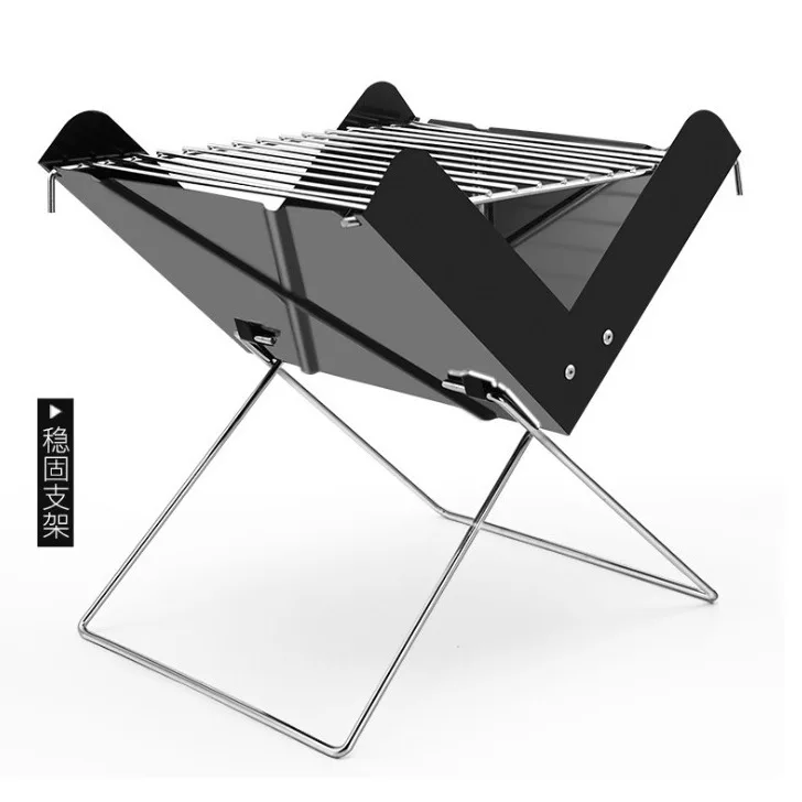 

Portable Outdoor Folding Charcoal Grill Camping BBQ Stove for Home Use