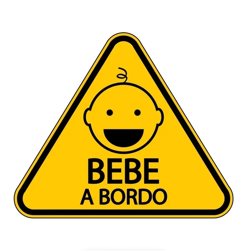 

Baby on Board Spanish Bebe A Bordo Car Sticker Colorful Decals Motorcycle Accessories Stickers for Fiat Stickers9.5cm*6.5cm