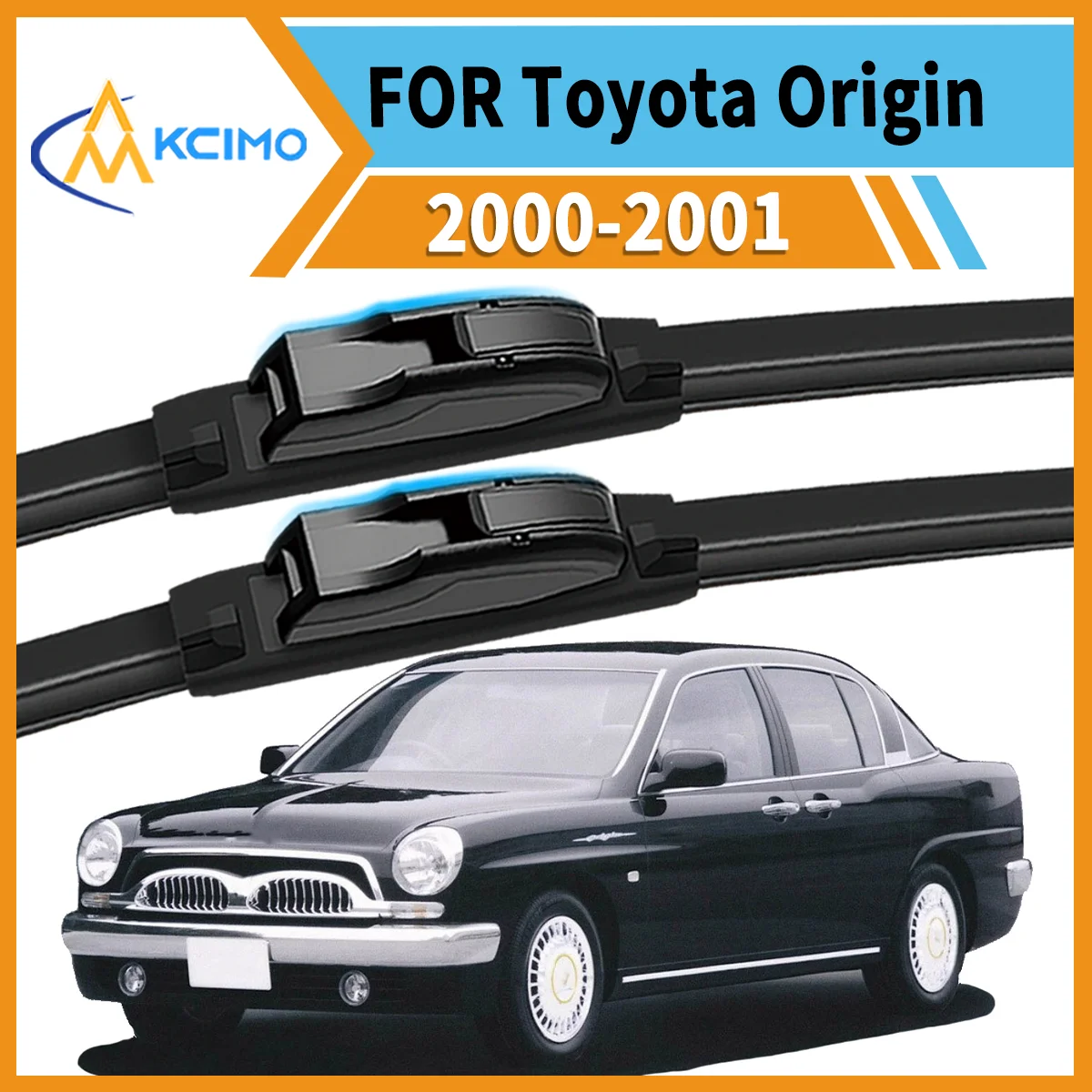 

Drive with Confidence 2PCS Wiper Blades for Toyota Origin JCG17 2000-2001 All-Weather Performance Smudge-Free Durable & Quiet