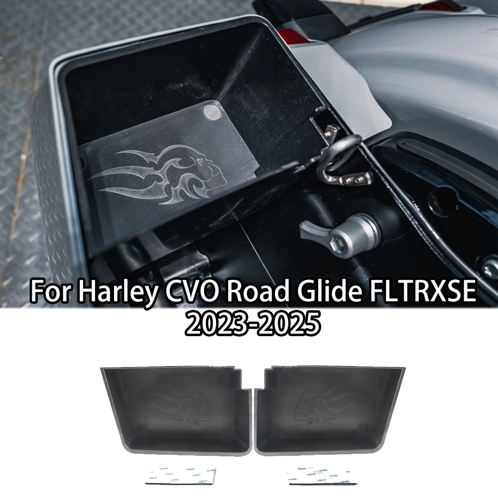 

ABS Hard Saddlebag Organizer Cover for Harley CVO Road Glide Street Glide Touring Models 2023 2024 2025 Black