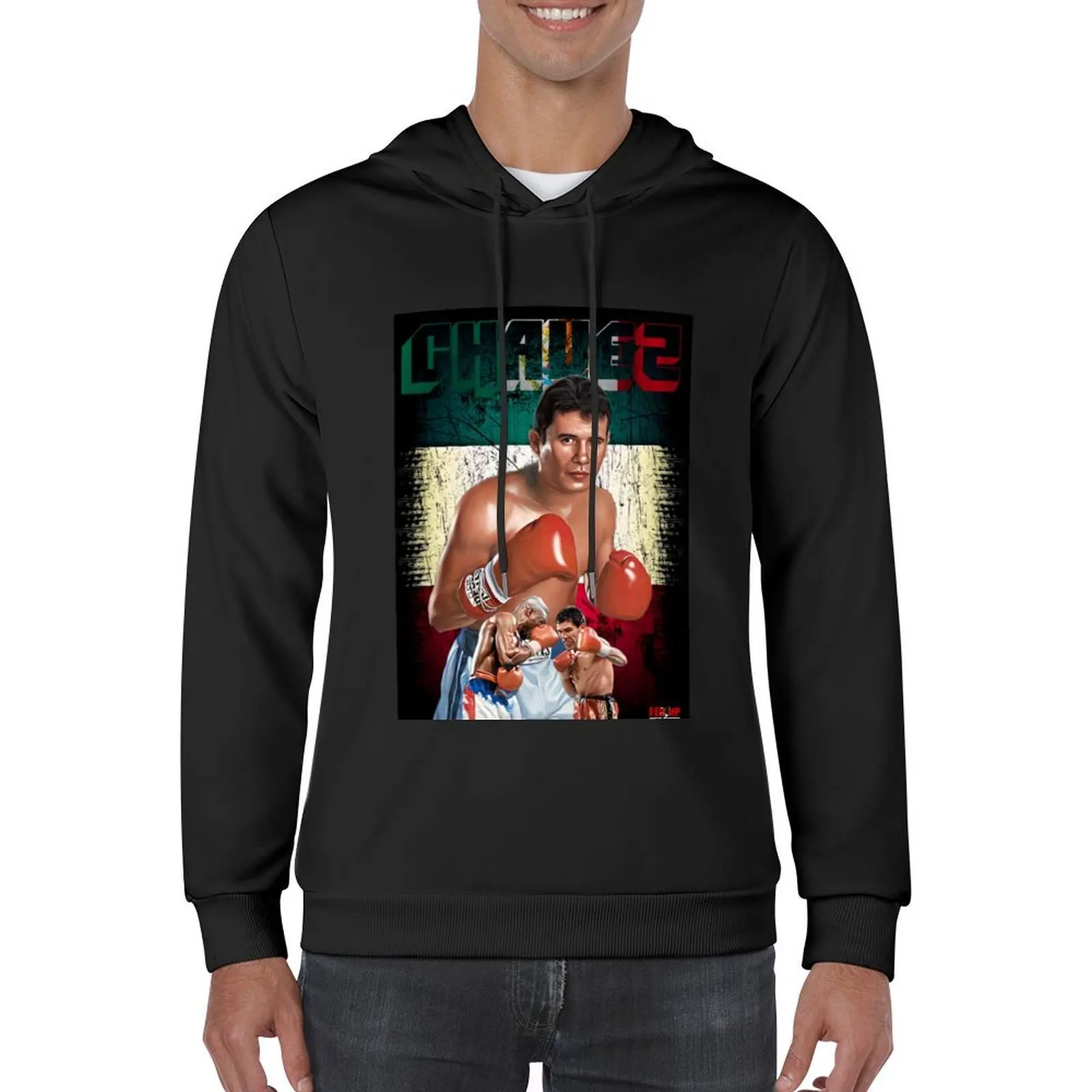 Julio Cesar Chavez El Gran Campeón de Mexico هوديي ملابس الخريف الكورية ملابس الرجال الرجال قميص العرق هوديي الرسم #5