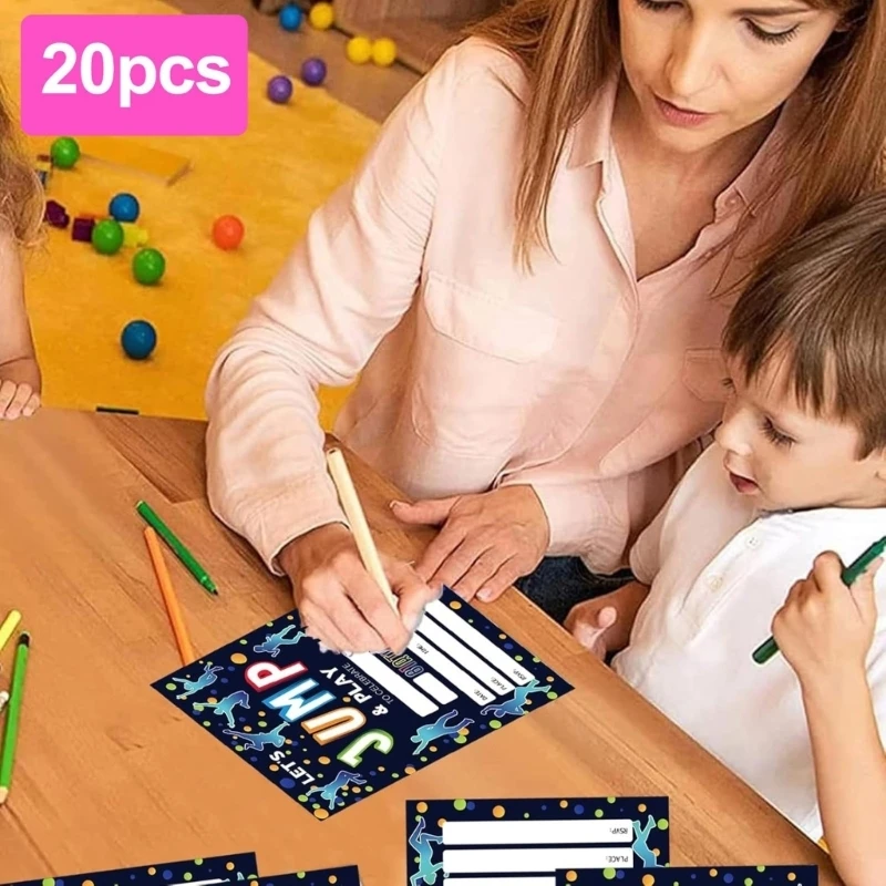 20 Stück/Packung auffällige Geburtstagseinladungen, handgefertigte Neon-Designs, Einladungskarten für unvergessliche Partys, 3 x – Detail 1