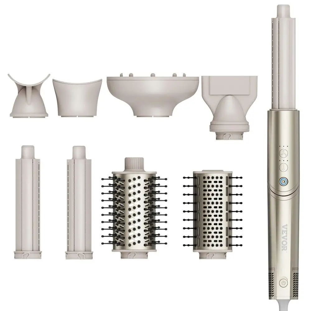 

8in1 Curling Iron Set 1.25 Inch Ceramic Hair Curling Wand For All Hair Types