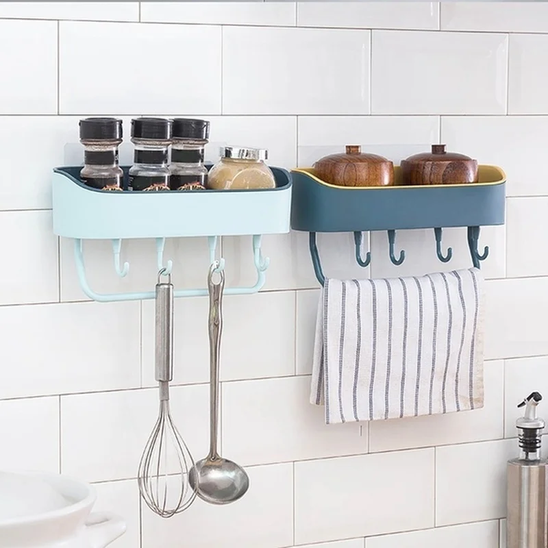 1PCS Plastic Bathroom Shelf Shower Gel Shampoo Holder Storage Rack Organizer Home Decoration Kitchen Accessories