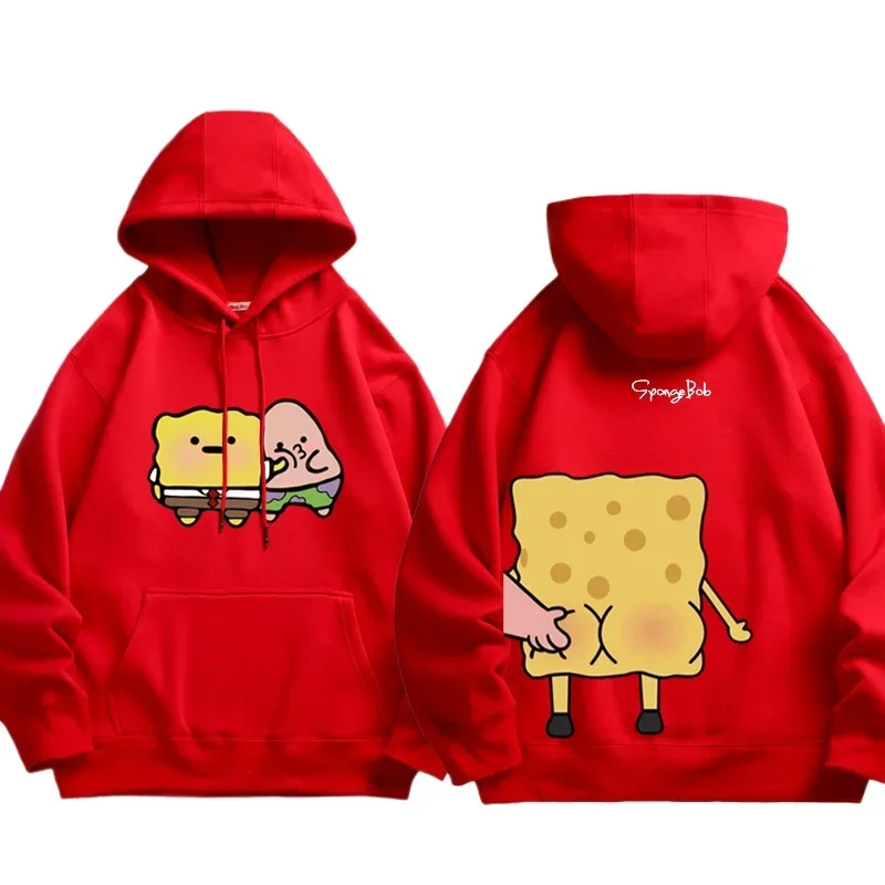 SpongeBob SquarePants and Patrick Star Cartoon Anime periphery Father son hoodie in Spring and Autumn Parent Child Hoodie