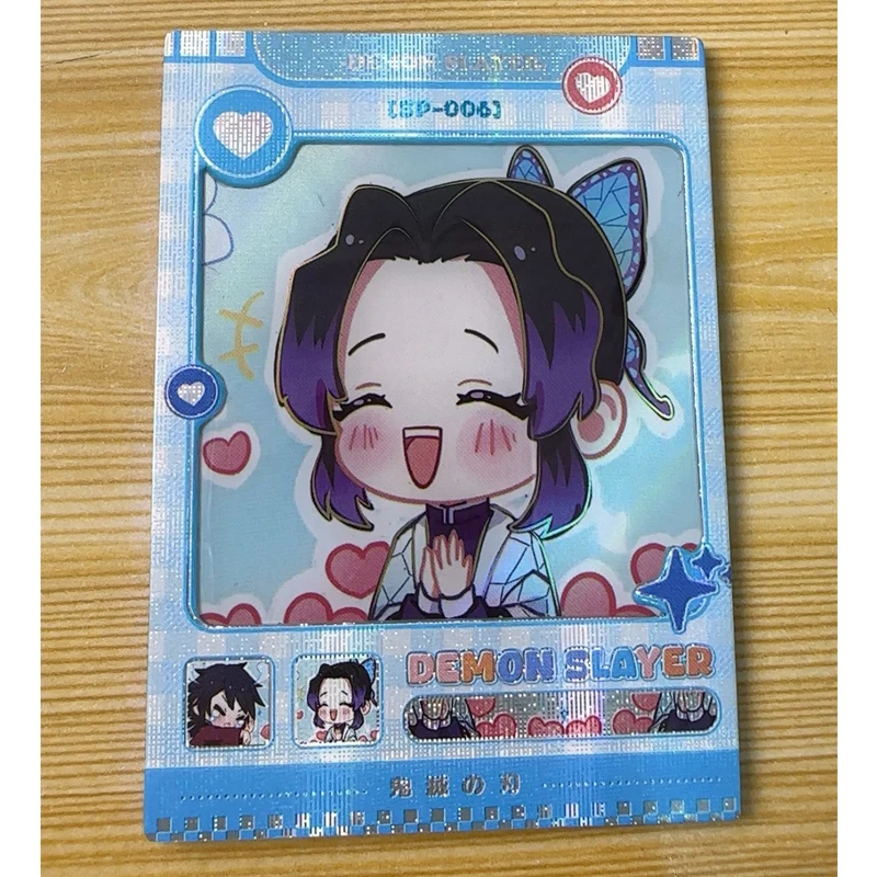 Anime Demon Slayer Kamado Nezuko Kochou Shinobu Kanroji Mitsuri Kamado Tanjirou Collection Cards Birthday Gifts Children\'s Toys