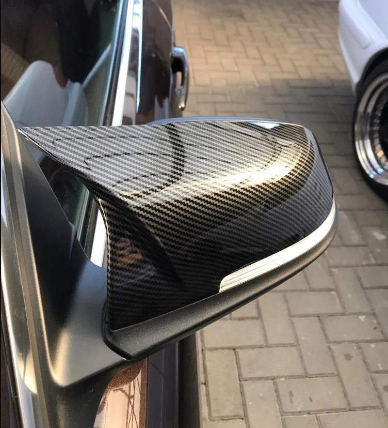 

2Pc F20 F21 F30 For BMW 1 2 3 4 series X1 M2 F22 F23 F31 F32 F33 F34 F36 E48 F87 i3 2012-2018 Carbon Fiber Rearview Mirror Cover