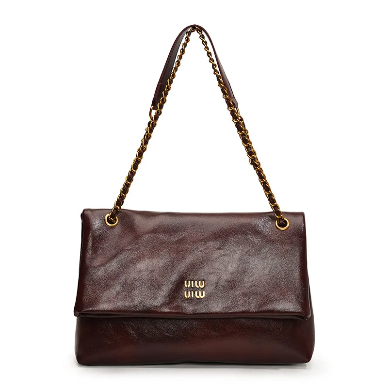 

2025 Vintage Women‘s Structured Tote Bag, Genuine Leather Large Capacity Multi-way Underarm Crossbody Purse, Retro Chic Work Bag