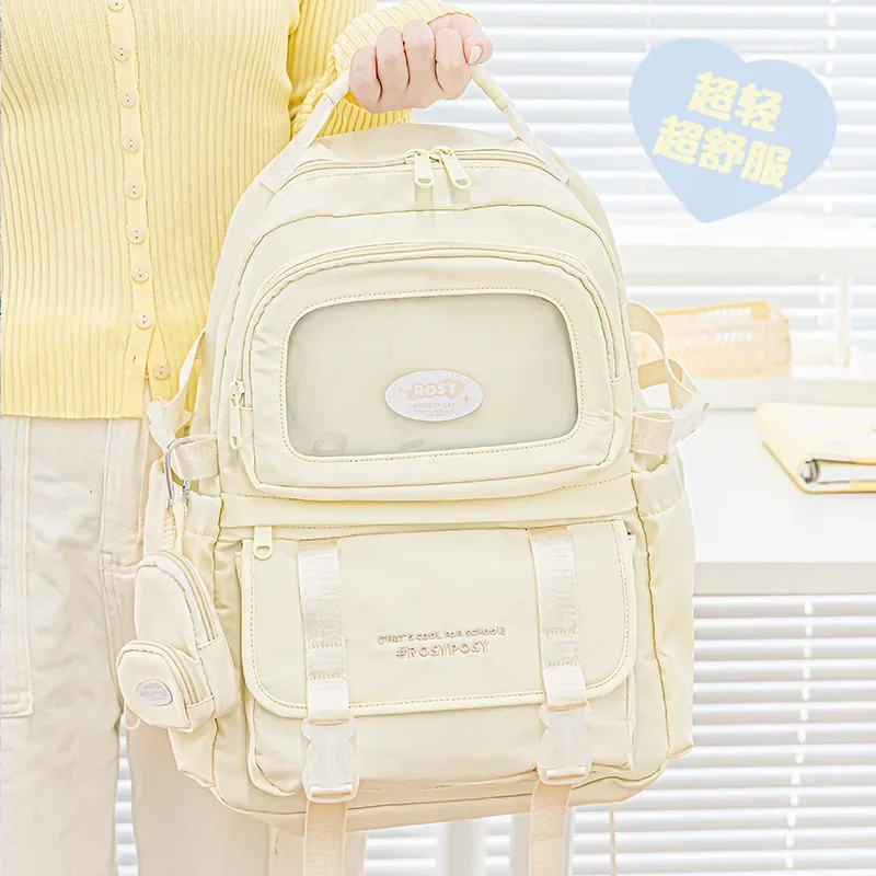 Girl's Backpack Student New Fashion Backpacks For Girls Large Capacity School bag Travel Bag Female Shoulder Bag For High School