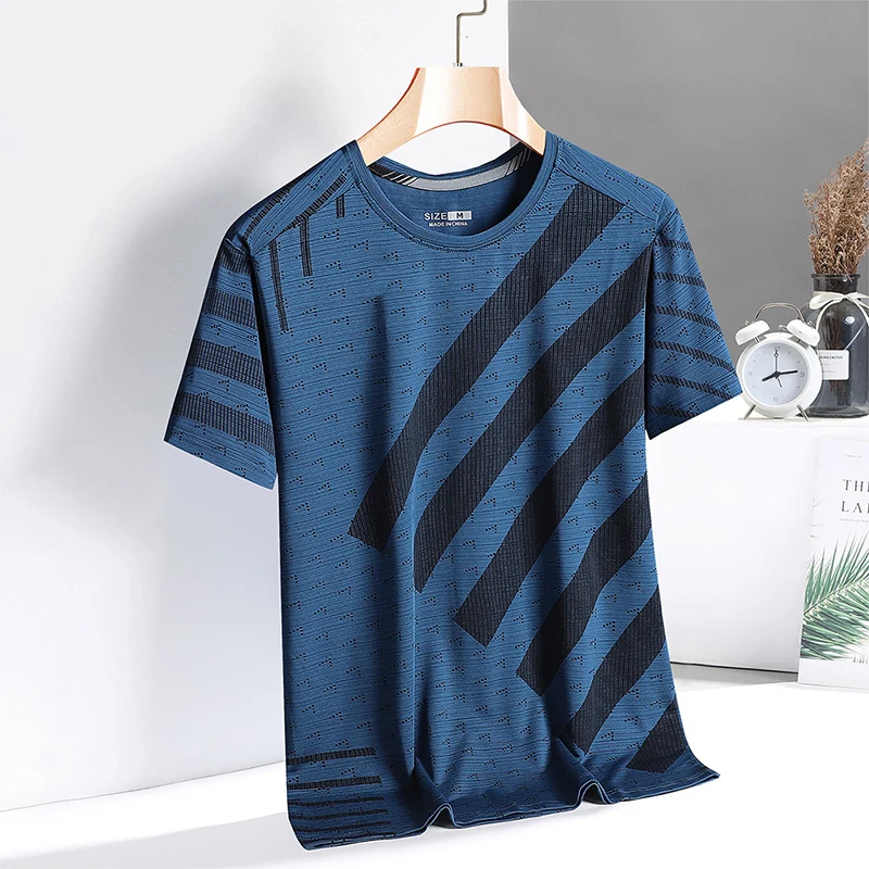 Quick Dry Sport T Shirt Men\'S 2024 Short Sleeves Summer Casual Black OverSize 3XL Top Tees GYM T-Shirt Tshirt Clothes