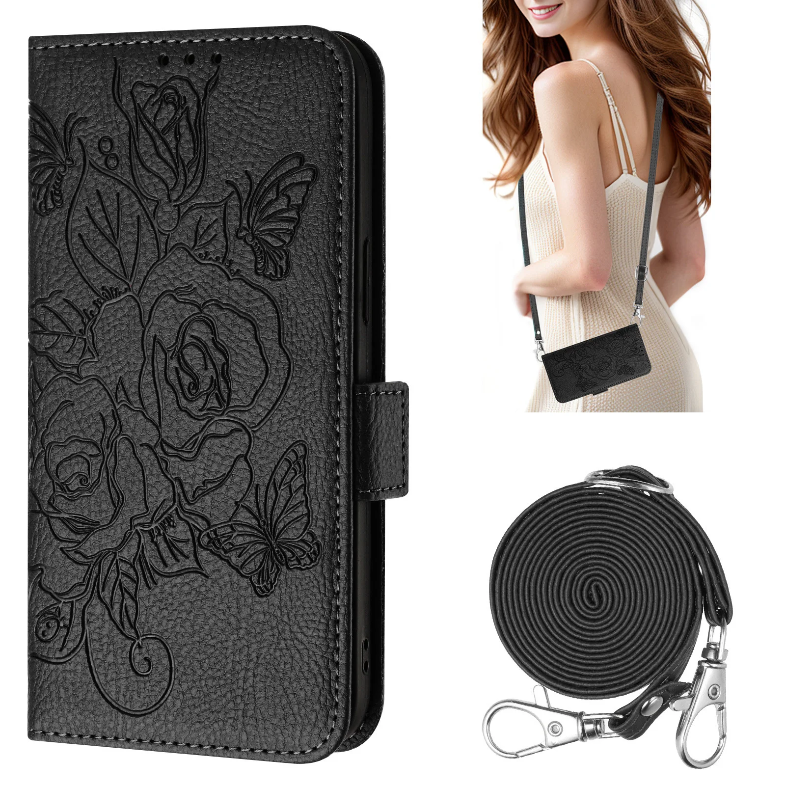 Rose Pattern Crossb…