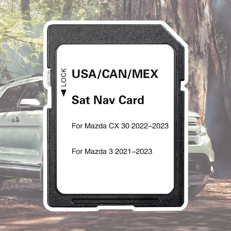 

Sat Nav Newest Update USA/CAN/MEX Maps SD Card GPS Accessories 2023 for Mazda 3 CX-30 Vehicle Navigation Update System Software