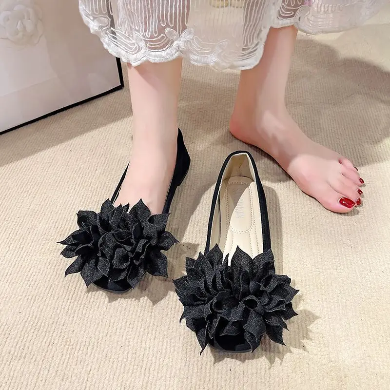 Zapatos Planos de Estilo Francés para Mujer, Modelo 4142, 2026, Nuevos Zapatos de Dama de Honor con Suela Súper Suave, Versátiles, Talla Grande, Cómodos, Tipo Bailarinas