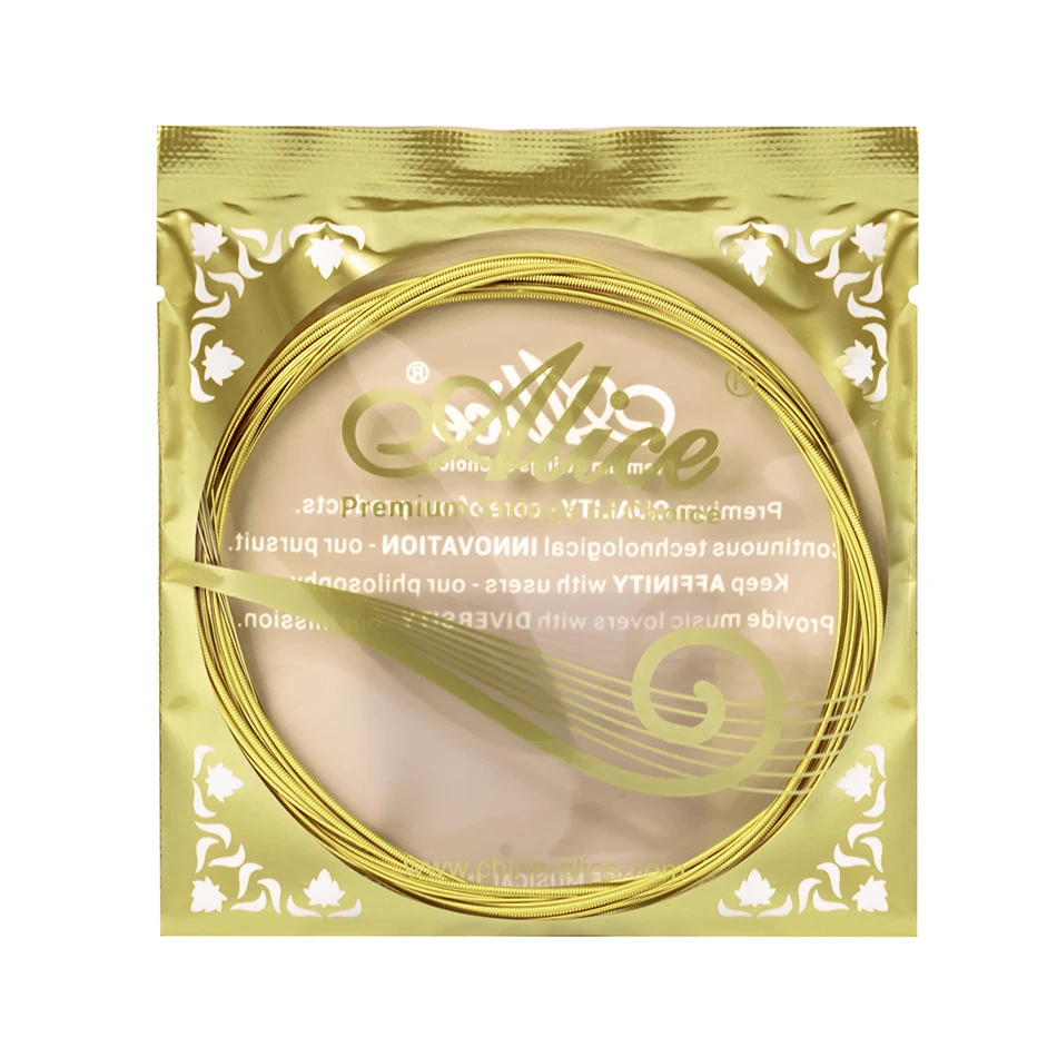 Alice A408 Full Set Acoustic Guitar Guitarra Strings Light Super Light Guitar Accessory Coated Copper Alloy Wound 6 Strings