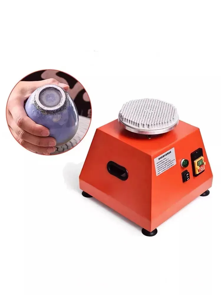 370W Lovely Orange Pottery Sander Ceramic Bottom Grinding Machine Porcelain Electric Polishing Machine 220V