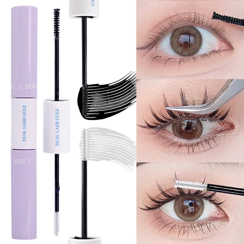 Double-Headed False Eyelash Glue Waterproof Quick To Dry Not Easy To Peel Off Single Cluster Lashes DIY Eyelash Glue Makeup Tool