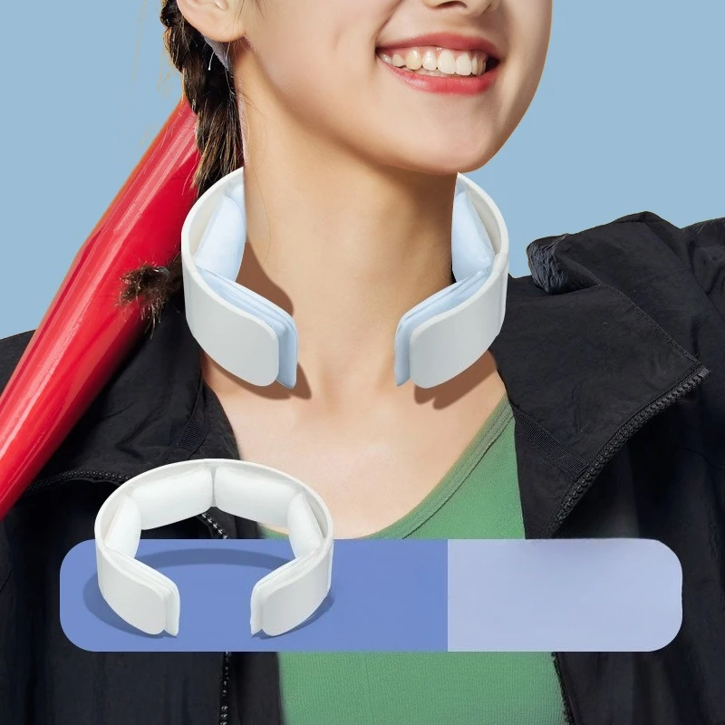 

Летний охлаждающий воротник для шеи, многоразовый портативный пакет со льдом для шеи, охлаждающая повязка для шеи для прогулок, активного отдыха, расслабляет шею