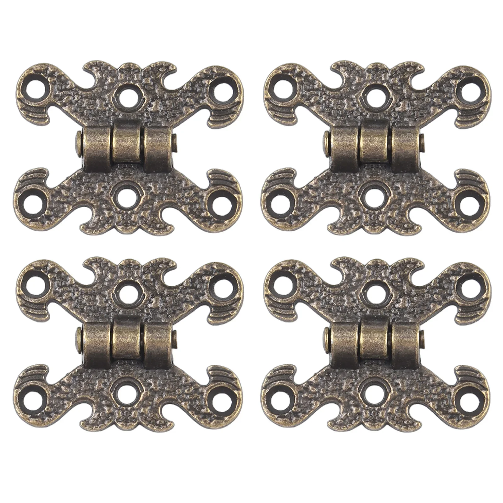 4 Pcs Retro Bronze Zinc Alloy Hinge For Win-dows Cabinet Cupboard Wardrobe Doors Wooden Boxes Jewelry Case Hinges 113*69mm