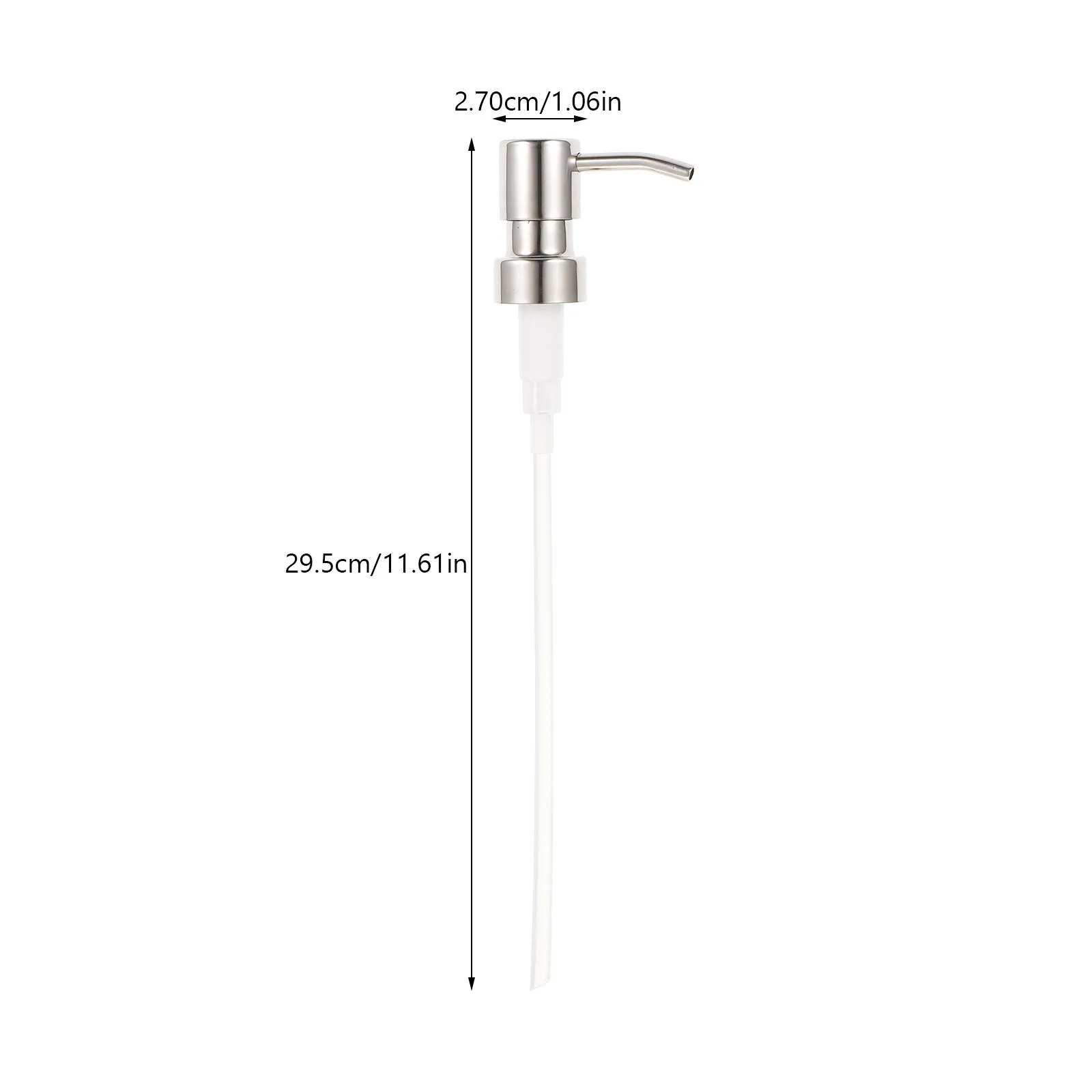 Soap Dispenser Pump 28 Thread Size Stainless Steel Rust Proof Lotion Pump Dispenser Lid for Bottles Stainless Steel Lids