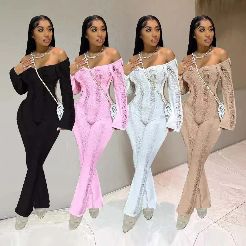 

Sexy Knitted Jumpsuits 2024 Women Summer Bodysuits Knitwear Elegant Luxury Bodycon One Piece Rompers Crochet Jumpsuit Playsuit