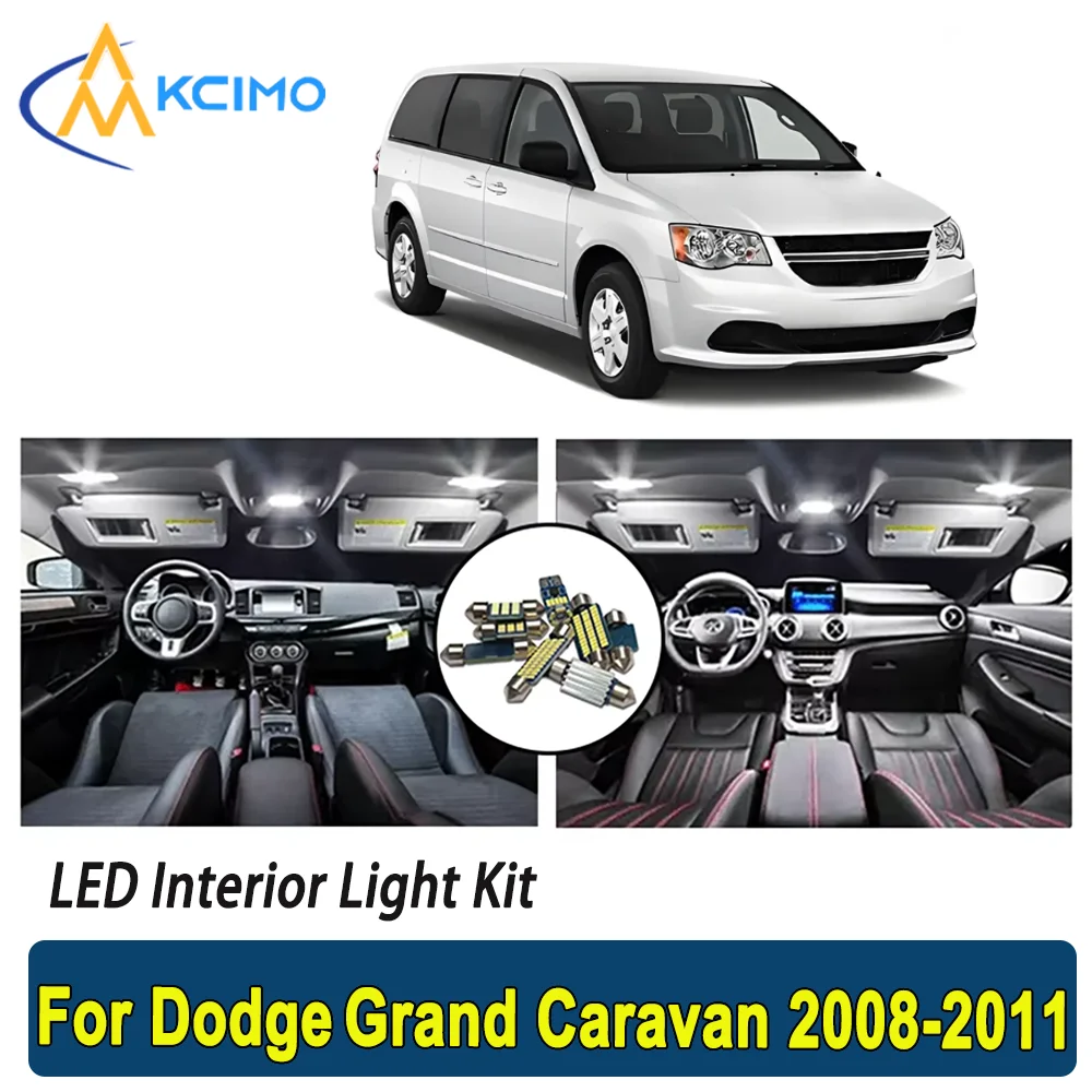

Kcimo LED For Dodge Grand Caravan (2008-2011) Premium Bright LED Interior Dome Map Trunk Light Kit Car Led Lamps Car LED Lights