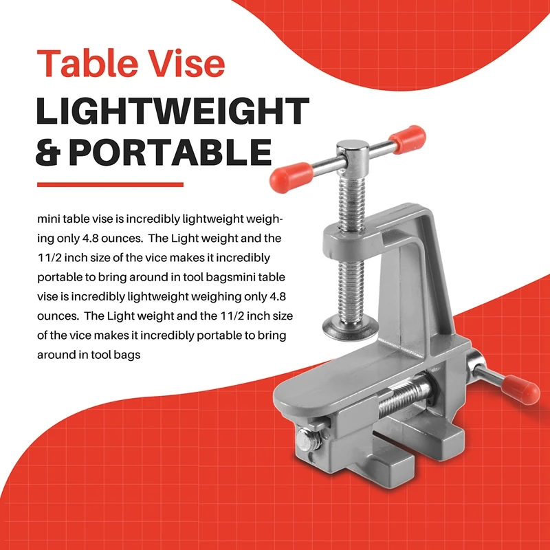 Portable Mini Table Vise Clamp Small Vice For Small Work Hobby Jewelry Diy Craft Repair Tool Work Table Vise Tool