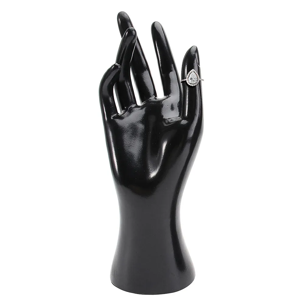 

2 pcs Female Mannequin Hands Jewelry Holder Durable For Rings Bracelets Watches Gloves Desktop Window Store Home Decor Ring