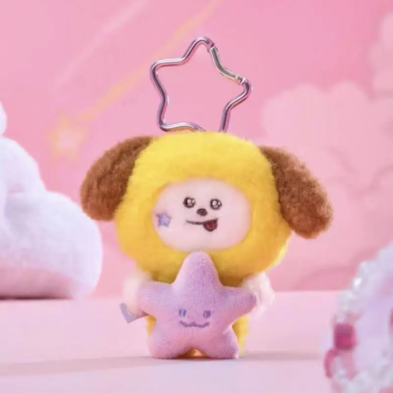 10 سنتيمتر أنيمي الكرتون Bt21 ألعاب من نسيج مخملي الإبداعية الجديدة السفر سلسلة تاتا كوكي أفخم دمية ظهره المفاتيح ملحق هدية للأصدقاء