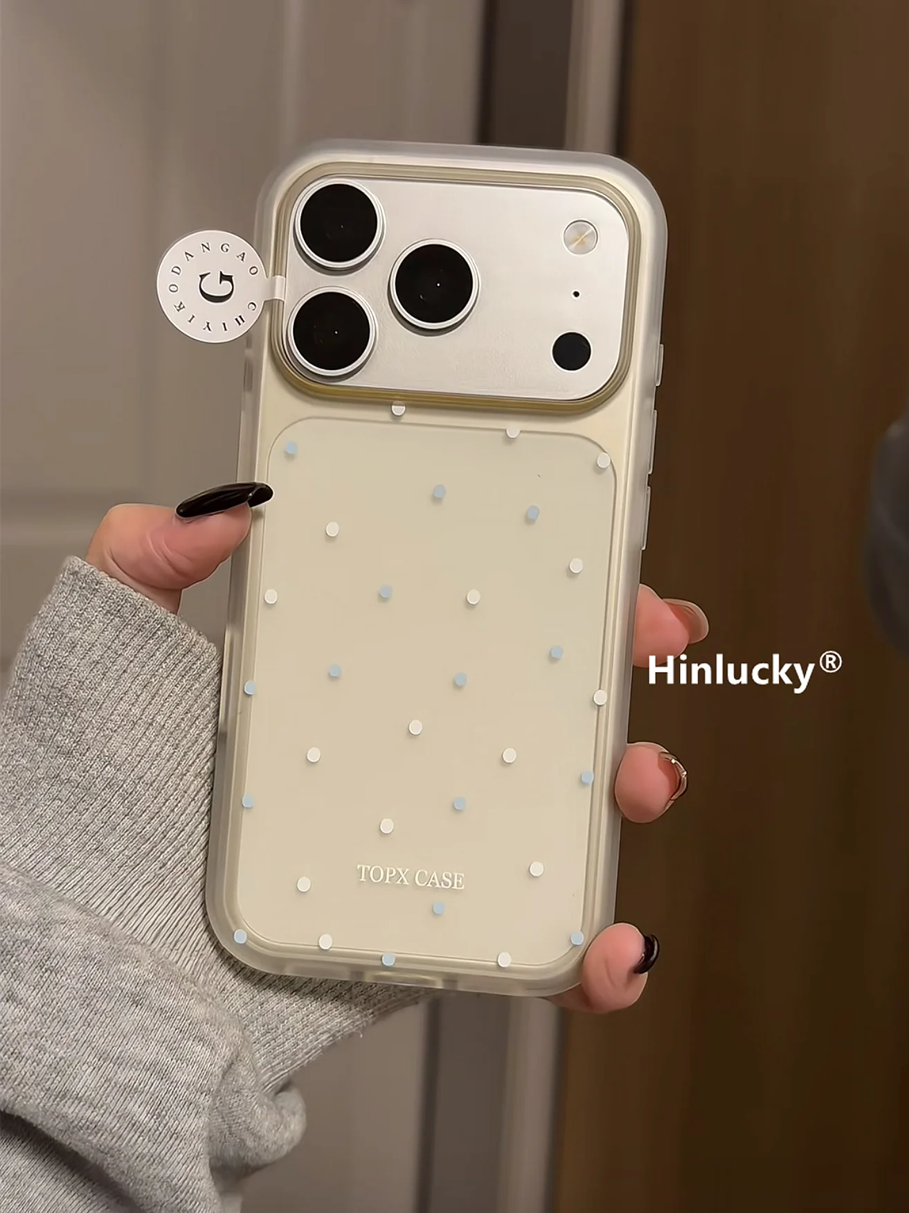 Korean INS Polka Dots Y2K Fashion Matte Phone Case For iPhone 16 E 15 14 13 12 11 Pro XS Max 7 8 Plus MINI Y2K Kawaii Cover view 5