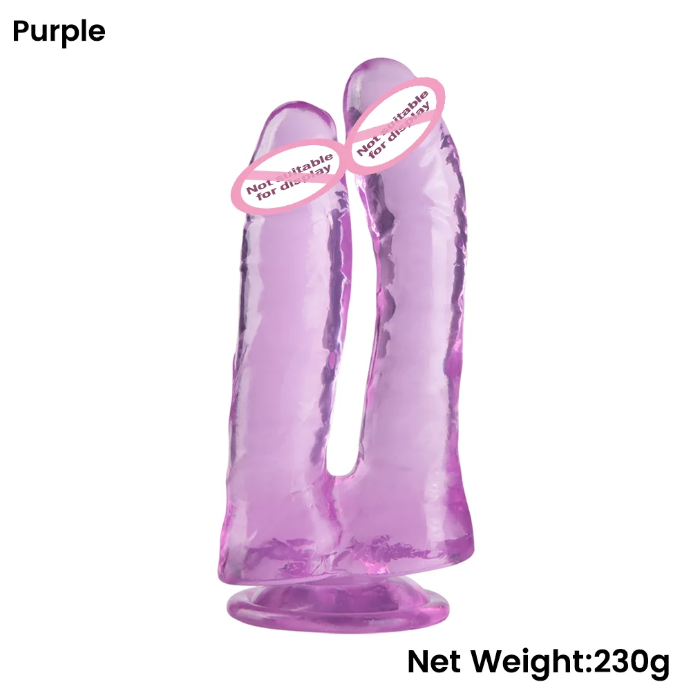 Double Ended Dildo Sex Machine Realistic Dildo With Suction Cup G-spot  Orgasm Anal Plug Sex Toy for Women JoinJJtoy