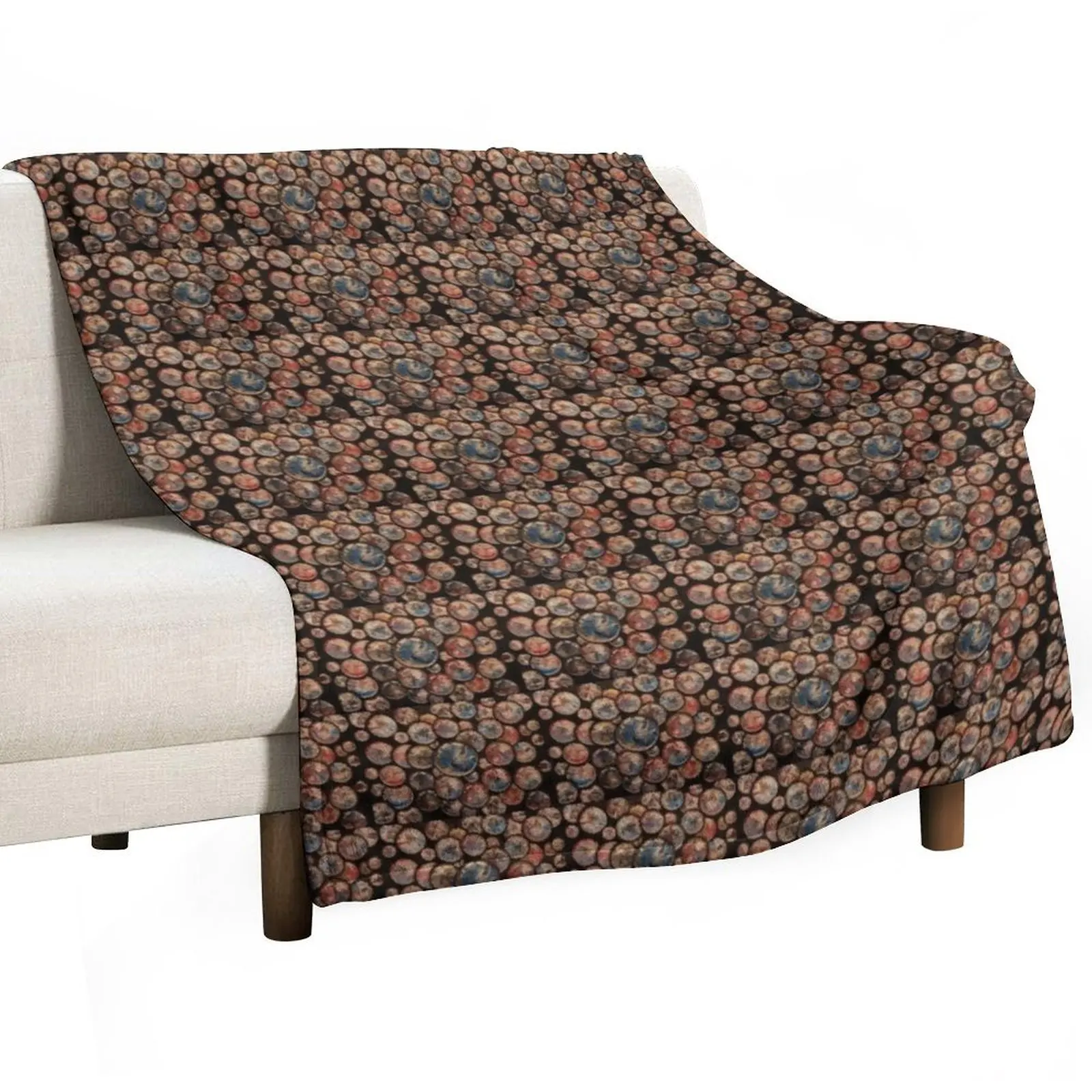 

Space Bubbles Throw Blanket Soft Beds Plaid on the sofa Blankets