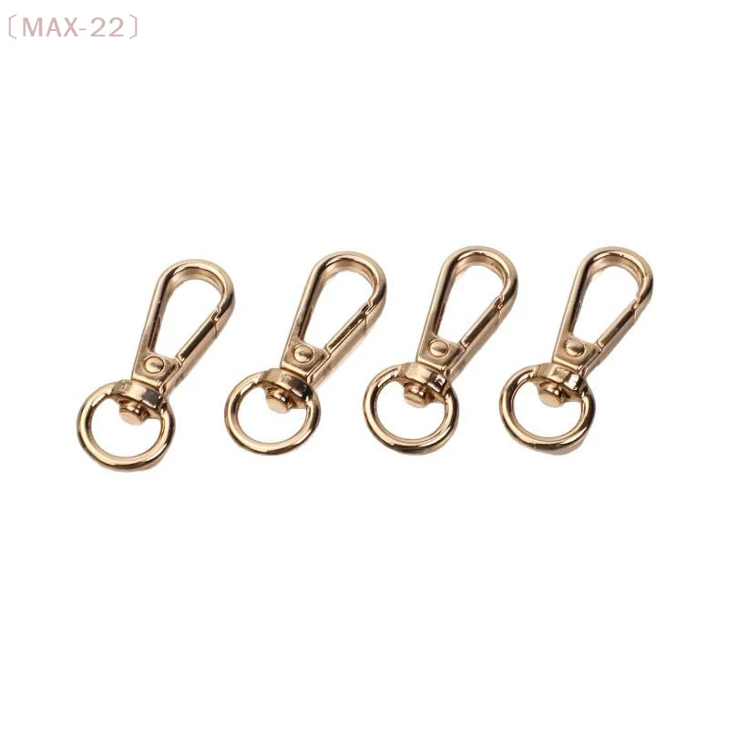〔MAX-22〕2Pcs Swivel Lobster Claw Clasps Gold Silver Push Gate Snap Hook For Handbag Purse Keychain Accessory