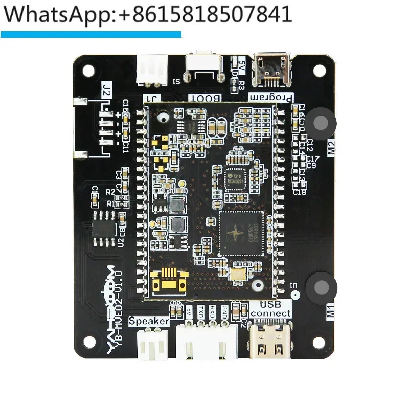 

Voice interaction module AI recognition, broadcasting board, dual microphone voice offline synthesis ROS robot