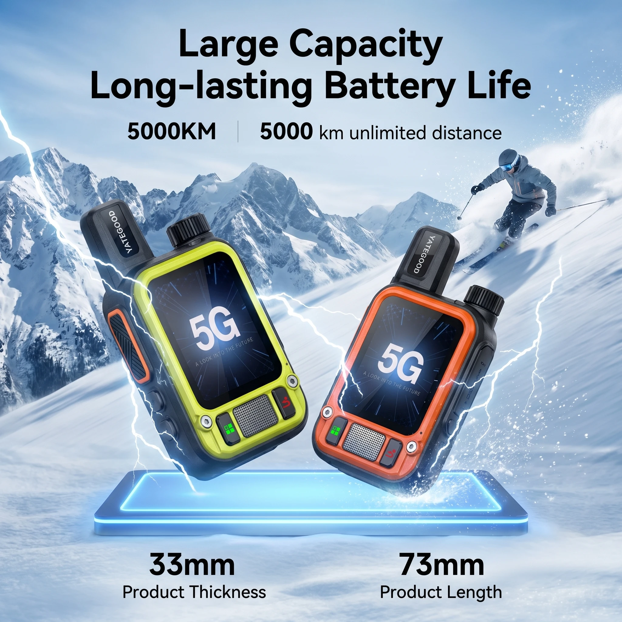 yategood-g168-talkie-walkie-portable-type-c-radio-portable-longue-portee-reseau-mondial-3g-4g-5g