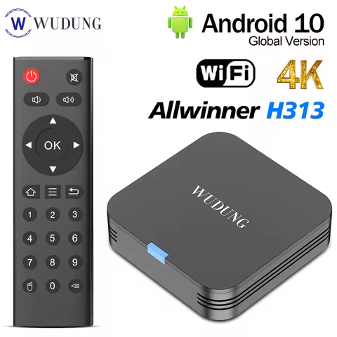 WUDUNG W01 Android 10.0 Allwinner H313 Quad Core 4K HDR Mini Game TV Stick 2.4G Wifi RAM 2GB ROM 16GB Smart TV Box