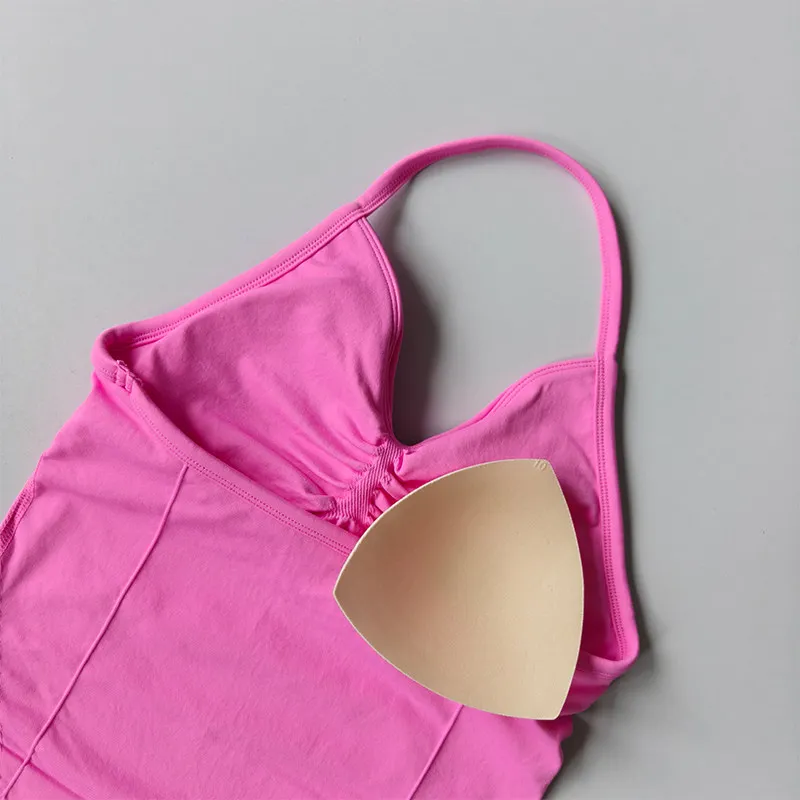 Nahtloses Fitness-Zweiteiler-Set für Damen, hochelastischer gestrickter Sport-BH und Yoga-Shorts-Set, schönes Rückendesign, Po-Lifting-Weste – Detail 13