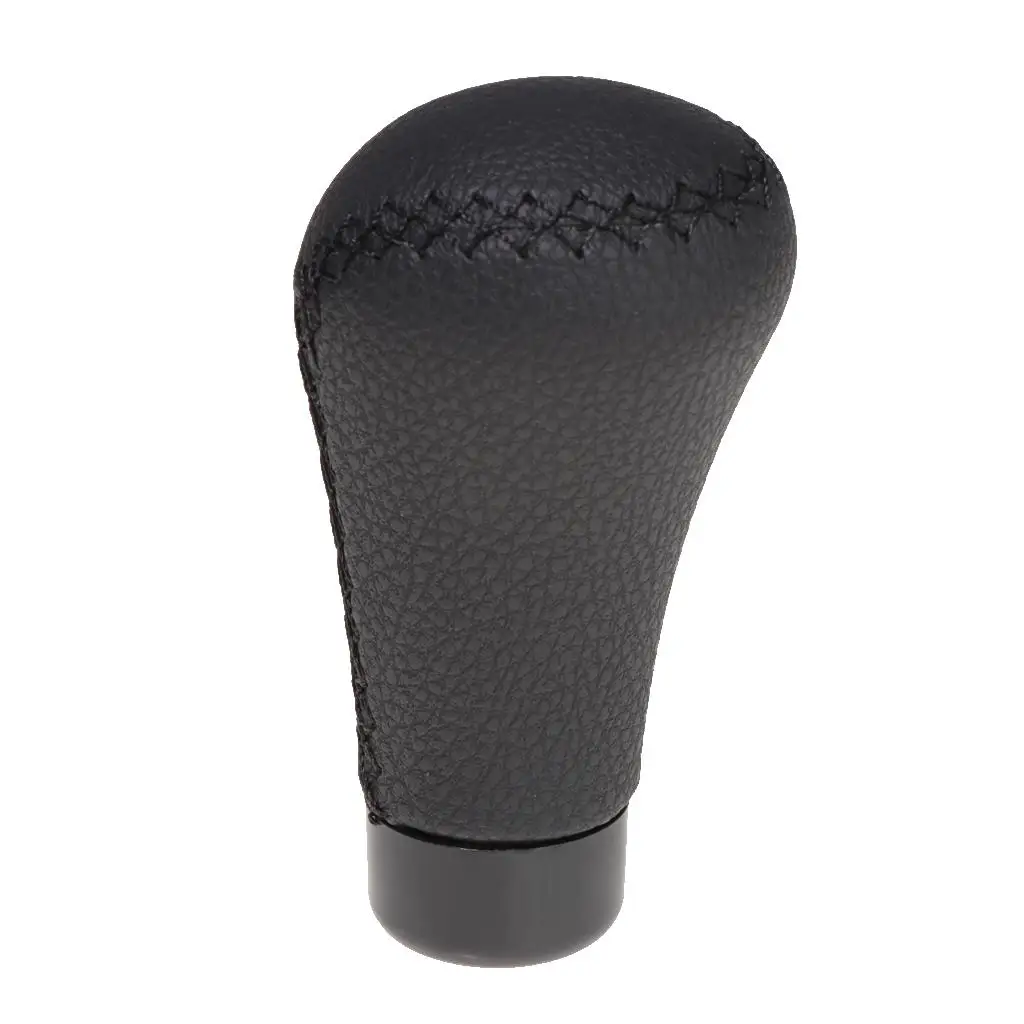 Leather Aluminum Gear Shift Knob Universal Manual Automatic Car Stick Lever Handle for Gearbox Modification