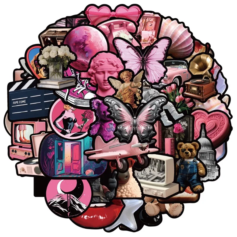 50개 만화 캐릭터 INS 창의적인 그래피티 장식 스티커